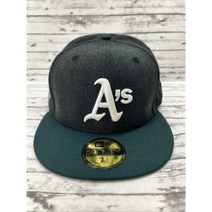 Oakland Athletics A's 1989 WS Patch New Era 59FIFTY 7 3/4 Baseball Hat Fitted
